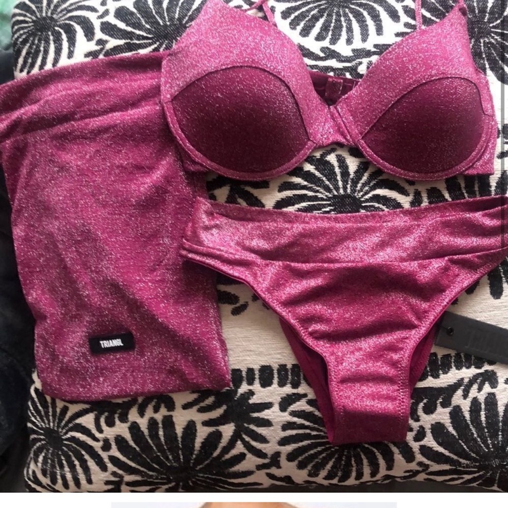 Triangl Swimwear Burgundy Bikini Set